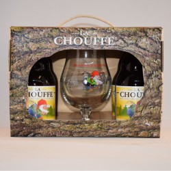 La chouffe 4fl+glas  