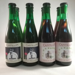 Cantillon geuze + rose de gambrinus pack 37.5 cl