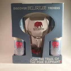 Delirium tremens geschenkverpakking 4fl+glas slurfke