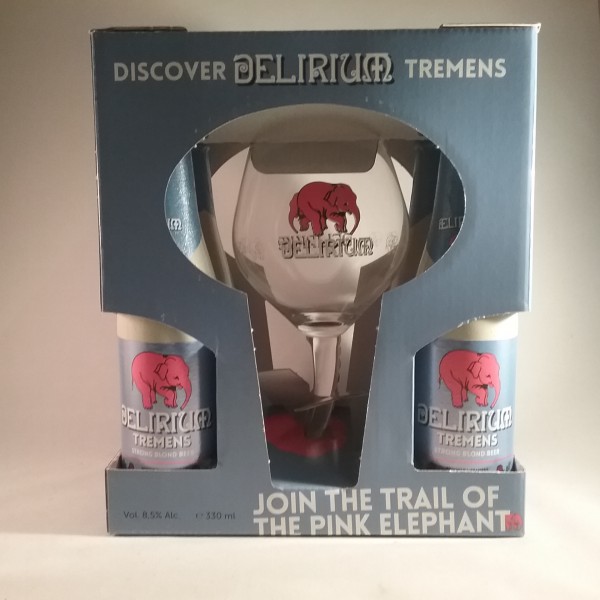 Delirium tremens geschenkverpakking 4fl+glas slurfke