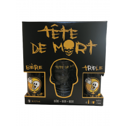 Tete de mort 4fl + glas
